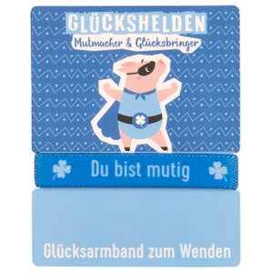 Glückshelden Wendearmband, ich bin mutig