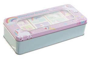 DOMINO HOLZ METALL 18,5X8X4,5 ROSA EINHORN JE192090