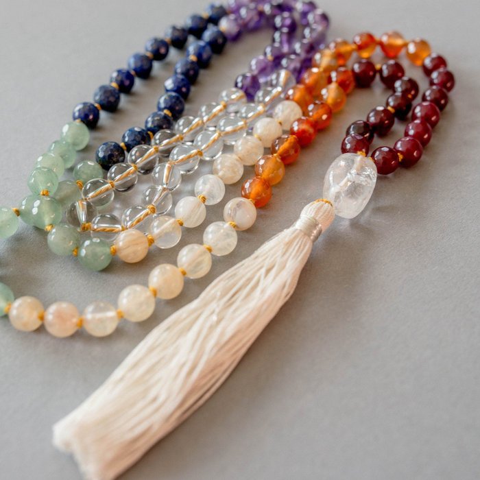 7 Chakra Balancing Gemstone Mala