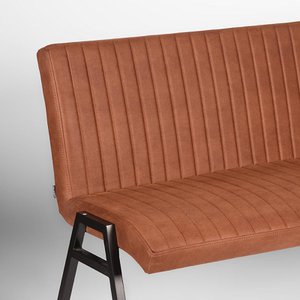 Caromobel Esszimmerbank Matz - Cognac - Mikrofaser - 175 cm