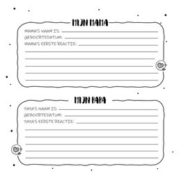 Udfyld bog SilliBeads - Mit barselsbesøg Udfyld bog - Hardcover Wire-o (SERIEN SORT/HVID)