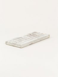 Porta sapone doppio rettangolare in pietra naturale