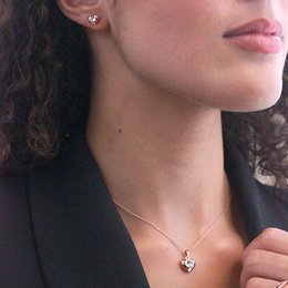 Pendientes Simply Love - Oro y Cristal