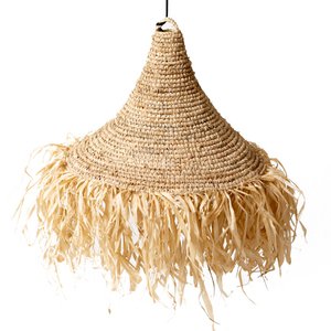 Raffia-Lampe | Lampenschirm RUMBAI