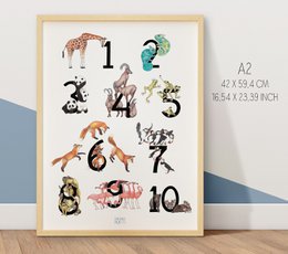 123 Poster Tiere - A1