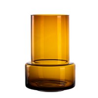 Retro style modern classy design glass vase, amber color, TYLER 12AM