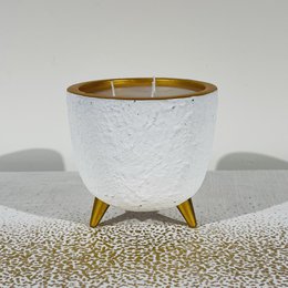 Candela / vaso di fiori in oro bianco