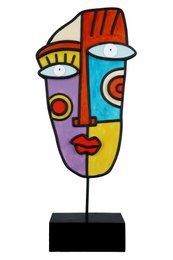 Poly Skulptur Gesicht"Abstrakt" VE 2 so