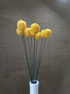 Craspedia, gelbe Kugelblume, künstliche Blume