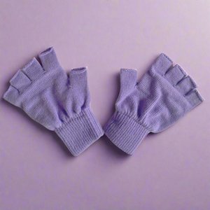 KLUE WOOL FINGERLESS GLOVES | Lilac