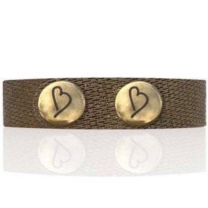 leather bracelet 'Beloved Bronze'