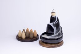 Cadeau de Noël - Cônes d'encens à refoulement naturel - lot de 6 boîtes (3 senteurs)