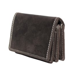 Cartera Mujer Mini Buffalo Leather - Cartera Mujer Extra Pequeña En 3 Colores Buffalo Leather
