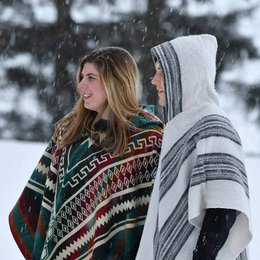 Poncho in alpaca colorato - Prodotto in Ecuador