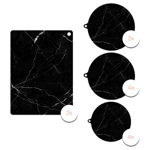 Inductie Beschermers - Marmer, 12 stuks