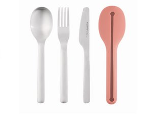LEO Set reisbestek Roze