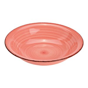 Bowl made of stoneware, pink/pink (W/H/D) 24x4x21cm