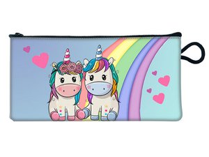 Täschchen mit Einhorn aus Kunstleder, 21x10cm