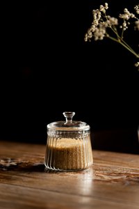 Zuckerdose aus Glas mit Deckel 250ML MIA 1098