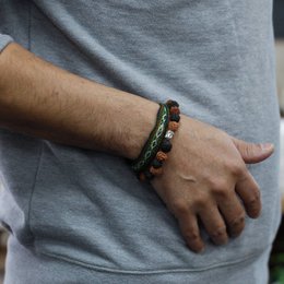 Rudr-07 - Brazalete Buda Rudraksha Mala - Mix