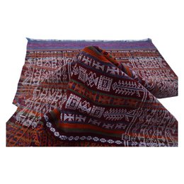 Tapis Vintage Baluch Soumak Aubergine
