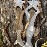 WOODEN MERMAID 10X3X38CM