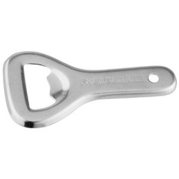 Set of 10 mini FM Professional bottle openers. Stainless steel bottle opener with a sleek, modern design. Ideal for opening bottles at parties, barbecues, or other gatherings.