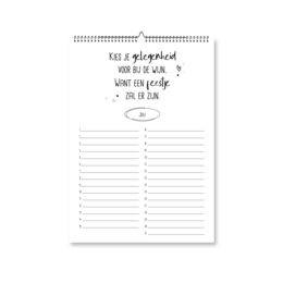 calendario compleanno A4