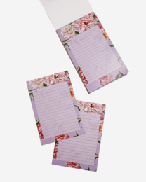 Lista de tareas en lujoso floral lila