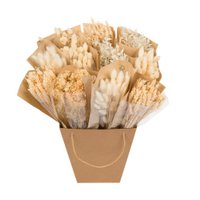 Getrocknete Blumen Mono -Trauben - Weiß