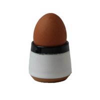 Eggholder 2-tone wit met zwarte rand 200-058