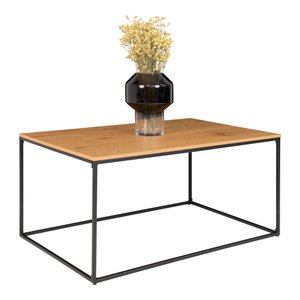 Vita Coffee Table - oak look, black, 60x90x45cm
