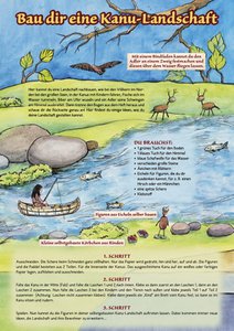 Waldorf - craft sheet canoe landscape