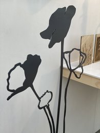 Poppy open up - Objeto de acero corten
