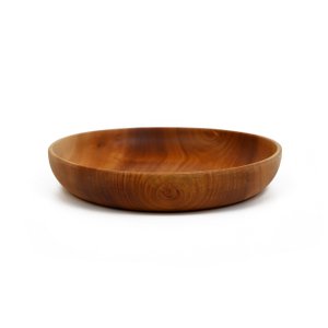 Handmade Tableware - Khaya Wood - Salad Plate - Ø24 cm - Eco-friendly