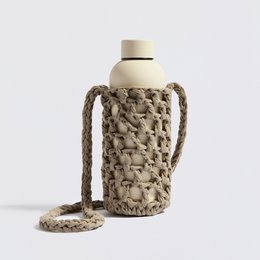 “Athena” håndlavet crossbody flaskeholder lavendel