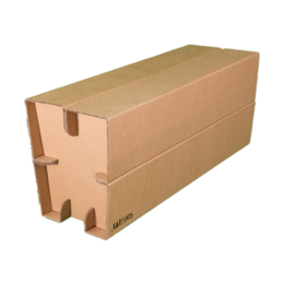 Sustainable cardboard stool bench, rectangular in shape, made of durable cardboard material.