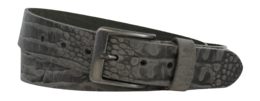 Waist belt 4cm | Grain leather crocodile print