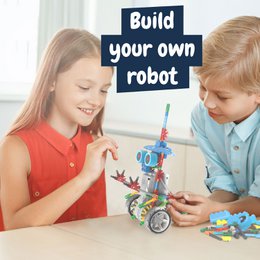 Science4you - Deltabot Roboterbausatz für Kinder 8-14 Jahre - Bauen Sie Ihren eigenen Roboter mit diesem Bausatz, Robotik-Bausatz mit 117 Teilen, Lernspielzeug für 8-Jährige, Stammspielzeug ab 8 Jahren