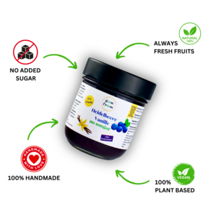 Fruit spread SUGAR-FREE blueberry vanilla 77% fruits