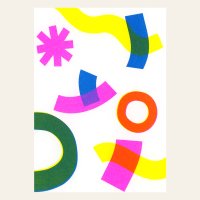 Risografie ansichtkaart - fragment - din a6