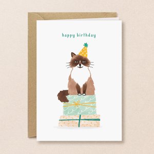 Geburtstagskarte | Alles Gute zum Geburtstag | Katze