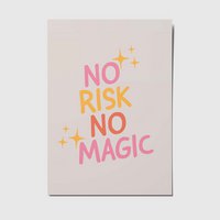 No risk no magic - A6 Postkarte