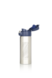 Gaspajoe rustfrit stål isolerede krus, TRENDY model 350ml - indgraveret Waves and Palm Trees