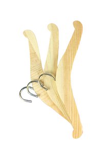 Puppen-Kleiderbügel aus Holz, 3 Stück