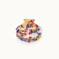 Haarclip schelpvorm amber