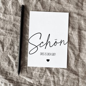 Postkarte | 350g | Schön dass es dich gibt