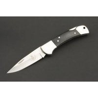 ED MAHONY Buffalo Folder I, pocket knife, buffalo horn handle, 440C