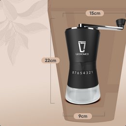 Manual Ceramic Coffee Grinder with 8 Adjustable Grinding Modes