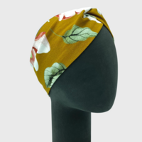 Florales Stirnband Ocker Bio Baumwolle Jersey